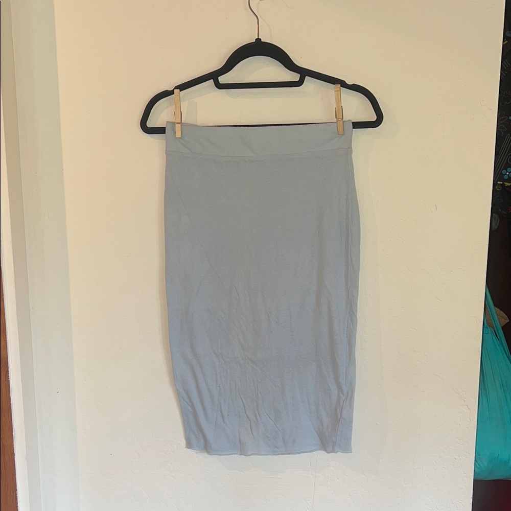 Frank & Eileen Soft Blue Pencil Skirt